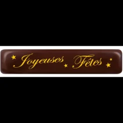 Plaque Chocolat Joyeuses Fêtes 7 x 1,5 cm (x132) Florensuc