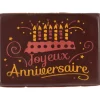 Plaque Chocolat Joyeux Anniversaire x48 Florensuc