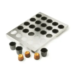 Plaque de 30 Cannelés 3,5 cm Exoglass 40 x 30 cm