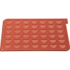 Plaque Macarons Coeurs Silicone 40 x 30 cm Silikomart