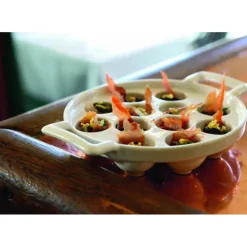 Plat à Escargots Blanc 12 trous Belle Cuisine Revol