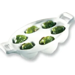 Plat à Escargots Blanc 6 trous Belle Cuisine Revol