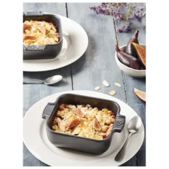 Plat à Four Carré en Céramique Appolia 18 cm Rouge Peugeot