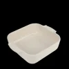 Plat à Four Carré en Céramique Appolia 21 cm Ecru Peugeot