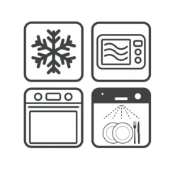 Plat à Four Carré en Céramique Appolia 18 cm Ecru Peugeot