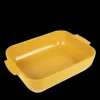 Plat à Four Rectangulaire en Céramique Appolia 32 cm Jaune Safran Peugeot