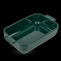 Plat à Four Rectangulaire en Céramique Appolia 22 cm Vert Forêt Peugeot