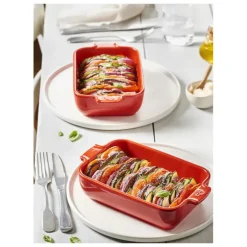 Plat à Four Rectangulaire en Céramique Appolia 22 cm Ardoise Peugeot