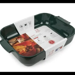 Plat à Four Rectangulaire en Céramique Appolia 40 cm Vert Forêt Peugeot