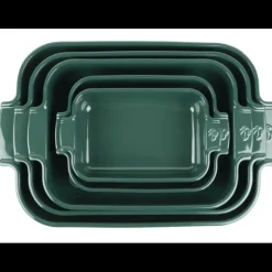 Plat à Four Rectangulaire en Céramique Appolia 40 cm Vert Forêt Peugeot