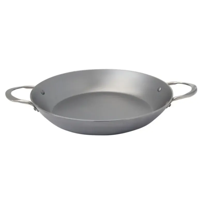 Plat à paella à 2 anses inox 32 cm Minéral B Element de Buyer