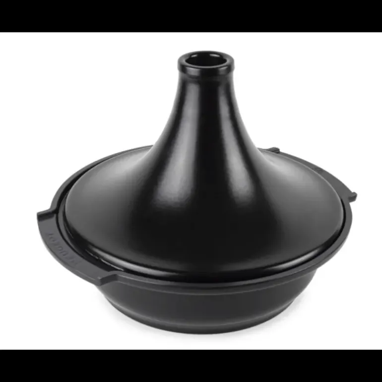 Plat à Tajine en Aluminium Revêtement Céramique 30 cm Noir Satin Peugeot