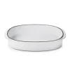 Plat Oblong Blanc Cumulus 34 x 25 cm Caractère Culinaire Revol