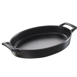 Plat Ovale Noir 28x19 cm Belle Cuisine Revol