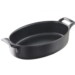 Plat Ovale Noir 18x12 cm Belle Cuisine Revol