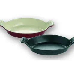 Plat Ovale Rouge 25,5 cm en Fonte émaillée