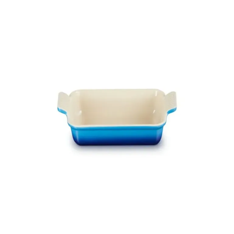 Plat Rectangulaire Héritage en Céramique 32 cm Azur Le Creuset Tradition