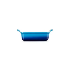 Plat Rectangulaire Héritage en Céramique 32 cm Azur Le Creuset Tradition