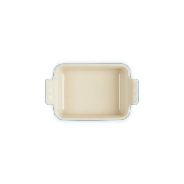 Plat Rectangulaire Héritage en Céramique 32 cm Azur Le Creuset Tradition