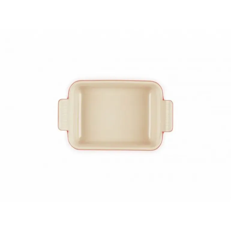 Plat Rectangulaire Héritage en Céramique 19 cm Cerise Le Creuset Tradition