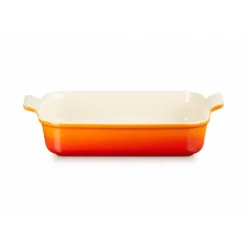 Plat Rectangulaire Héritage en Céramique 32 cm Volcanique Le Creuset Tradition