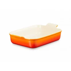 Plat Rectangulaire Héritage en Céramique 32 cm Volcanique Le Creuset Tradition