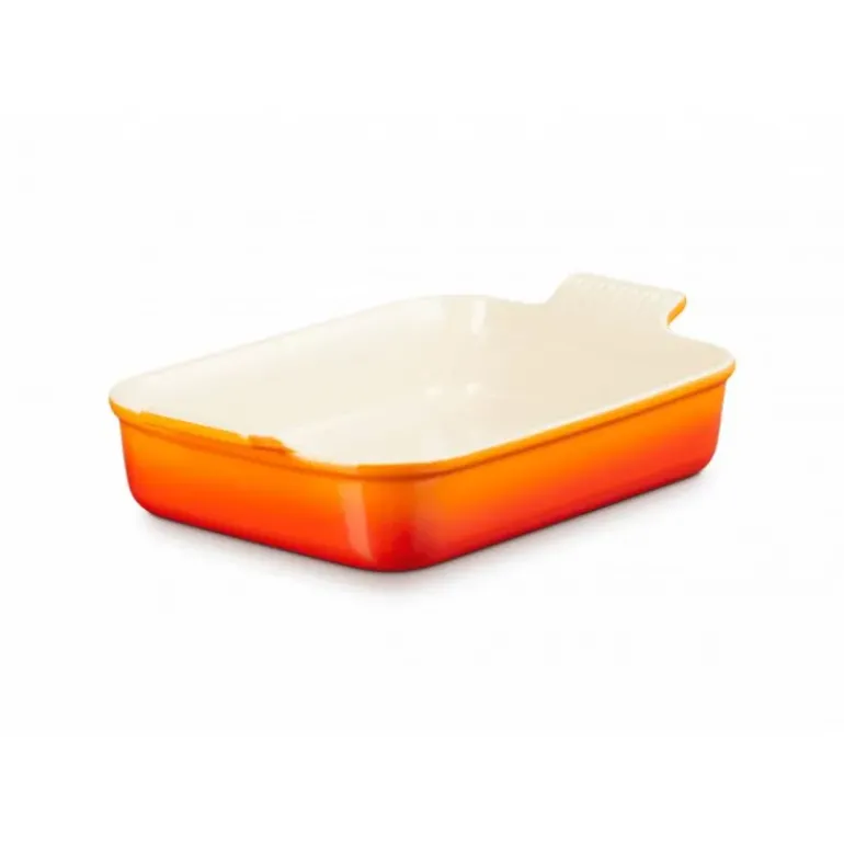 Plat Rectangulaire Héritage en Céramique 19 cm Volcanique Le Creuset Tradition