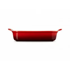 Plat Rectangulaire Héritage en Céramique 32 cm Cerise Le Creuset Tradition