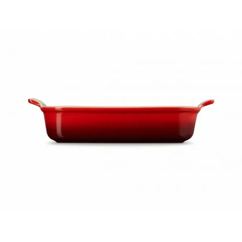 Plat Rectangulaire Héritage en Céramique 32 cm Cerise Le Creuset Tradition