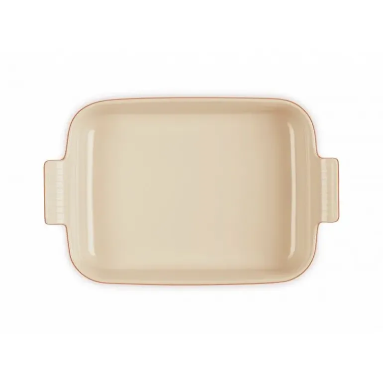 Plat Rectangulaire Héritage en Céramique 32 cm Cerise Le Creuset Tradition