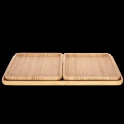 Plateau de Service en Bambou 42 x 30 cm Pebbly