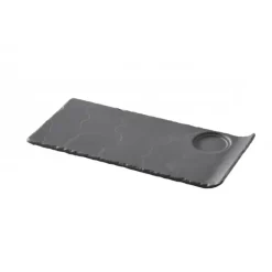 Plateau Gourmand 1 encoche Ardoise 29 x 13 cm Basalt Revol