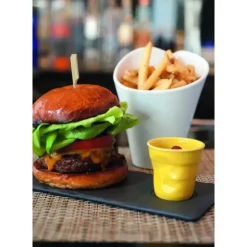 Plateau Rectangulaire 1 encoche Ardoise 25 x 12 cm Basalt Revol