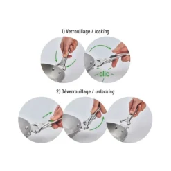 Poignée Amovible en Fonte d’Inox Loqy De Buyer