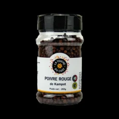 Poivre Rouge Kampot IGP 160 g La Touche du Chef