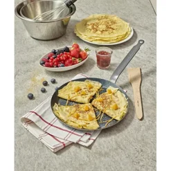 Poêle à Crêpes Tôle Bleue Ø 20 cm Outdoor De Buyer