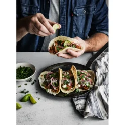 Poêle à Crêpes Tôle Bleue Ø 24 cm Outdoor De Buyer