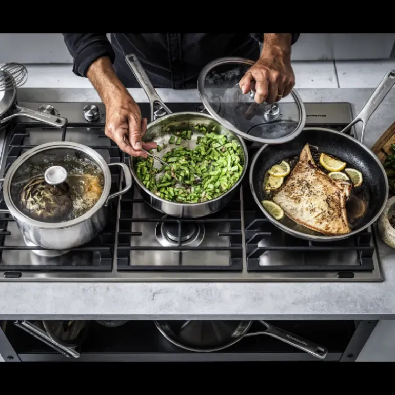 Poêle à Frire Inox 28cm KitchenAid