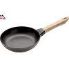Poêle en Fonte Noir 20 cm Manche Bois Staub
