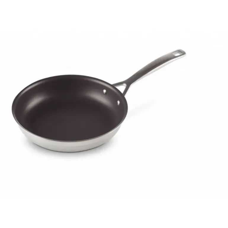 Poêle Profonde en Inox Anti-Adhésif 24 cm Le Creuset
