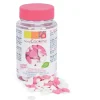 Pot de décors en sucre - Coeurs rose & blanc 50g Scrapcooking