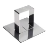 Poussoir Carré inox 58 x 58 mm