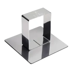 Poussoir Carré inox 58 x 58 mm