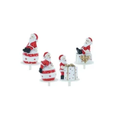 Père Noël Cadeaux et Boules Sujets en Résine x50