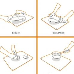 Protection Plaque de Cuisson en Verre 50 x 28 cm Noir Pebbly