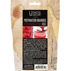 Préparation Bavarois Framboise 100 g Patisdécor