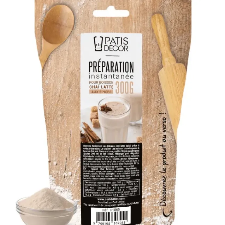 Préparation Instantanée pour Chaï Latte Epices 300 g Patisdécor