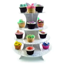 Présentoir à Cupcakes Carton Ø 34,5 cm x H 44 cm Ibili