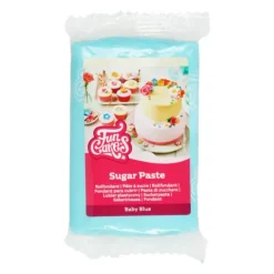 Pâte à Sucre Bleu Layette 250g Funcakes