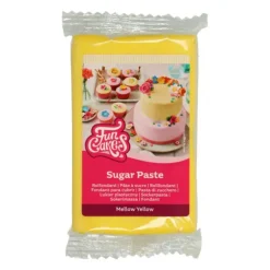Pâte à Sucre Jaune 250g Funcakes